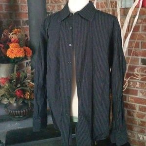 Men's black dress shirt
